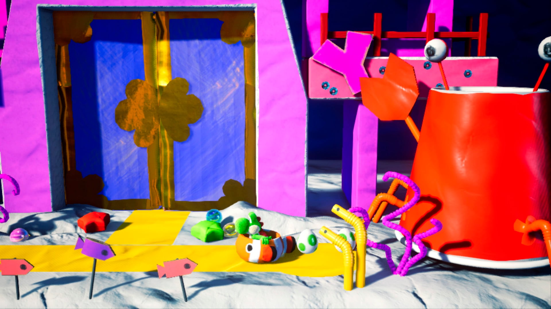 Yoshi's Crafted World Screenshot