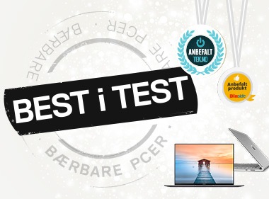 Testvinnende bærbare PCer