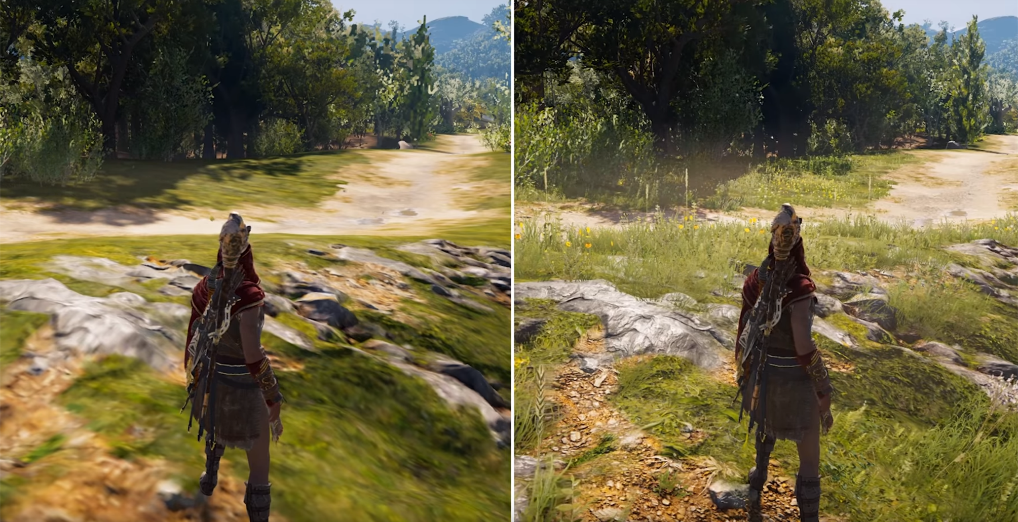 Low og high-settings i Assassin’s Creed Odyssey