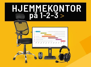 Hjemmekontor på 1-2-3. Her er produktene som lar deg jobbe effektivt på hjemmekontoret.