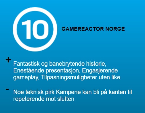 Gamereactor.no 10/10