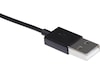 USB A 2.0 male to Lightning male kabel sort 2m USB-kabler