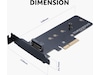 Akasa M.2 SSD to PCIe adapter card Tilbehør