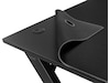 Svive Cygnus Gaming Desk matt sort med grå sømmer Gamingdesk
