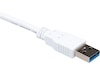 USB-A til USB-C kabel 2m (hvit) USB-kabler