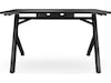Svive Cygnus Gaming Desk matt sort med sorte sømmer Gamingdesk
