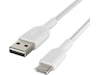 Belkin USB-A til USB-C kabel 1m (hvit) USB-kabler
