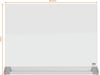 Nobo tosidig skrivebordstavle i glass - 60x45 cm Tilbehør til arbeidssteder og avlukker