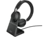 Jabra Evolve2 65, Link380a MS Stereo Stand Black Headset