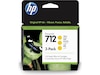 HP blekk 712 3-pack Gul Blekkpatroner