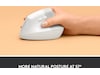 Logitech Lift Vertikal mus (off-white) Mus