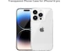 iiglo iPhone 15 Pro / 14 Pro Silikondeksel (gjennomsiktig) Mobildeksel