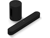 Sonos Sub Mini Trådløs subwoofer (sort) + Sonos Beam Lydplanker