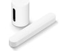 Sonos Sub Mini Trådløs subwoofer (hvit) + Sonos Beam Lydplanker
