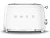 Smeg TSF01WHEU Brødrister for 2 skiver (hvit) Brødristere