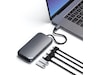 Satechi USB-C M1 Multimedia Adapter (grå) Dockingstasjon & USB-HUB