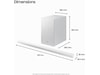 Samsung HW-S711D soundbar med subwoofer (hvit) Lydplanker