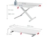 Leitz Ergo Cosy Justerbart PC bord m/plate (hvit) Laptopstand