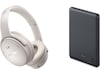 Bose QuietComfort trådløse hodetelefoner, Over-Ear (hvit) + powerbank Hodetelefoner