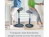 Leitz Ergo Active Balansestol sitt/stå, komfortsete, høyde 57-82 cm Kontorstoler