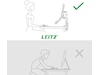 Leitz Ergo Skjermarm og laptopholder, plassbesparende Skjermstativ og skjermfeste