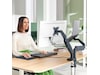 Leitz Ergo Skjermarm og laptopholder, plassbesparende Skjermstativ og skjermfeste