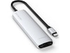 Satechi 7-i-1 Slim Multiport docking (sølv) Dockingstasjon & USB-HUB