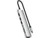Satechi 7-i-1 Slim Multiport docking (sølv) Dockingstasjon & USB-HUB