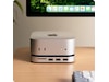 Satechi Mac Mini M4 Stand & Hub (sølv) Dockingstasjon & USB-HUB
