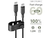 PanzerGlass Racing 60W USB-C kabel, 1,2m (sort) USB-kabler
