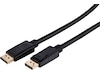 Displayport kabel 1m (sort) Monitorkabler