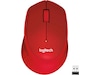 Logitech M330 Silent Plus Trådløs Rød Mus