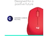 Logitech M330 Silent Plus Trådløs Rød Mus