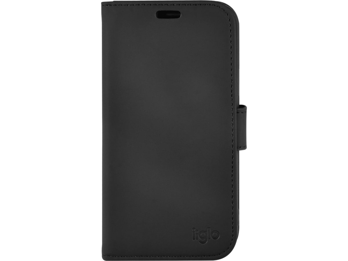 iiglo iPhone 12 / 12 Pro Lommebokdeksel (sort) Mobildeksel
