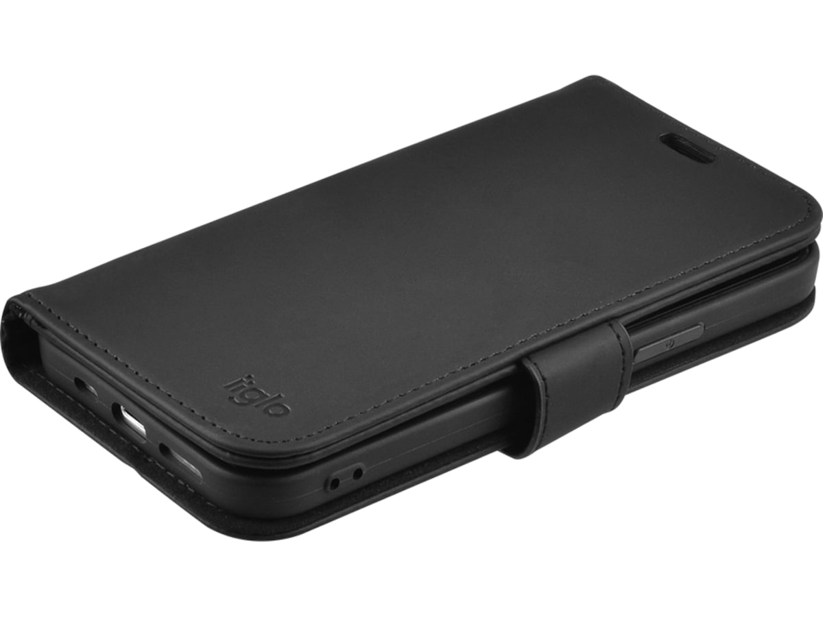 iiglo iPhone 12 / 12 Pro Lommebokdeksel (sort) Mobildeksel