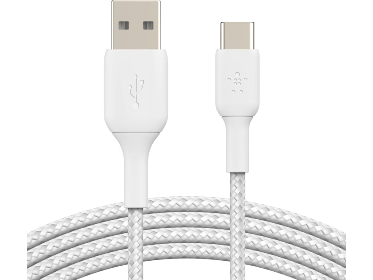 Belkin USB-A til USB-C kabel 2m (hvit) USB-kabler