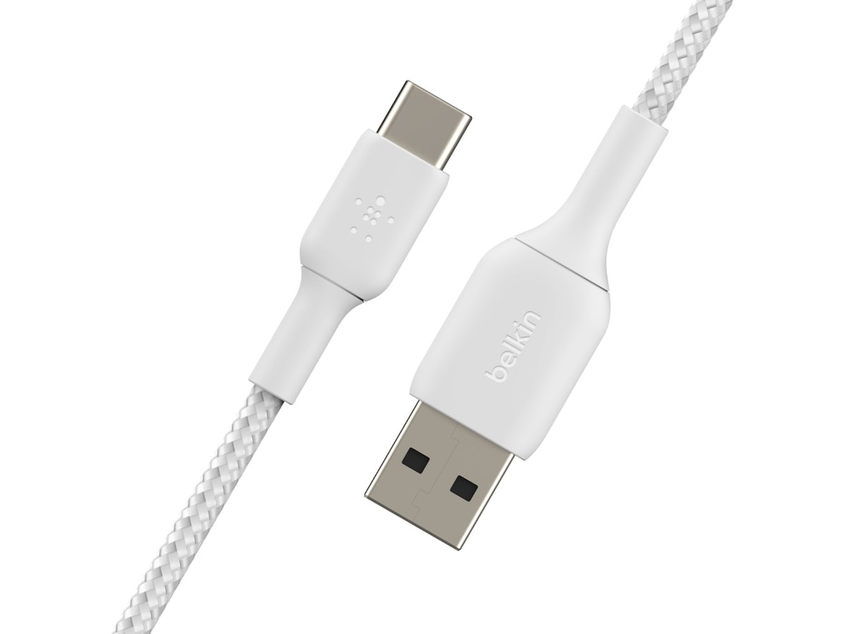 Belkin USB-A til USB-C kabel 2m (hvit) USB-kabler