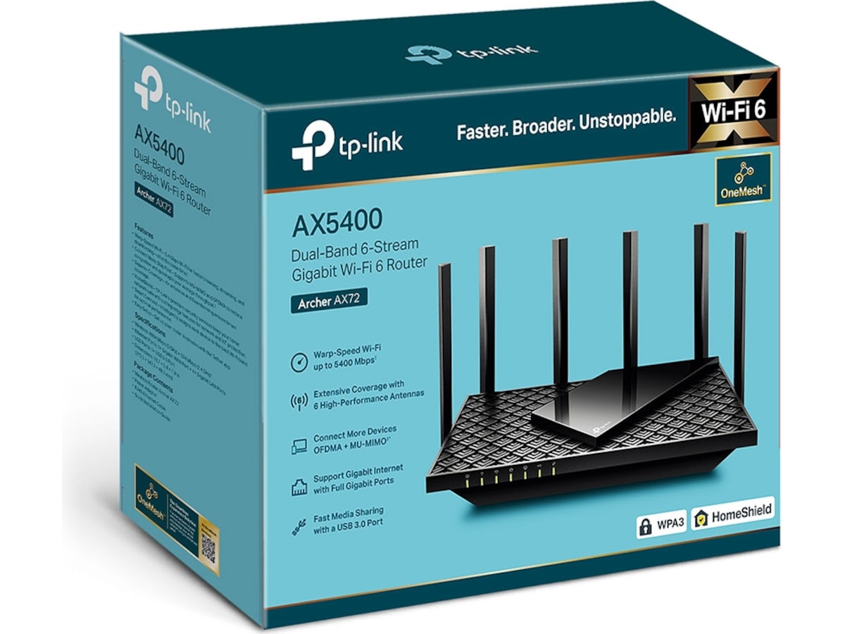 TP-Link Archer AX72 WiFi 6 Gaming Router Routere