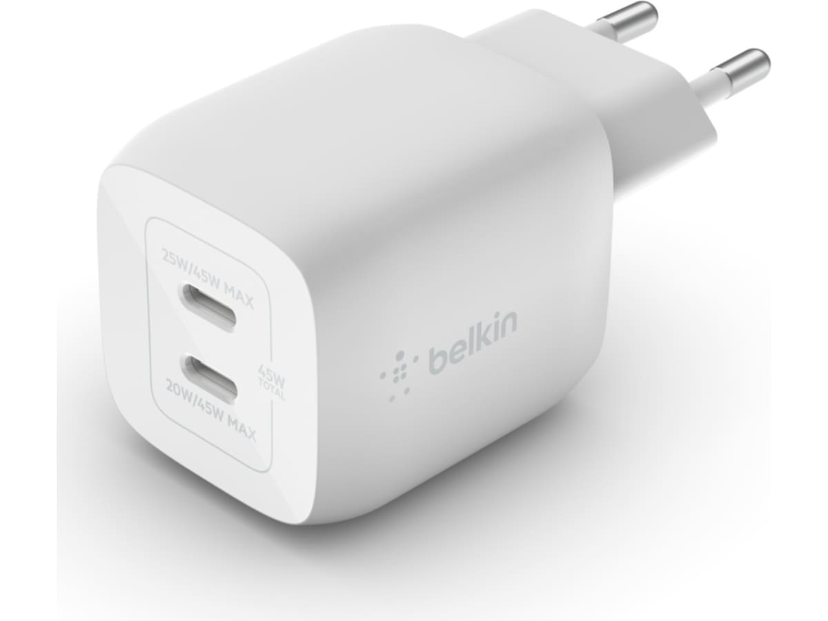 Belkin BOOST CHARGE 45W Vegglader (hvit) Mobilladere