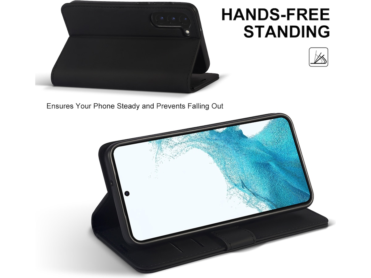 iiglo Galaxy S23+ Lommebokdeksel (sort) Mobildeksel