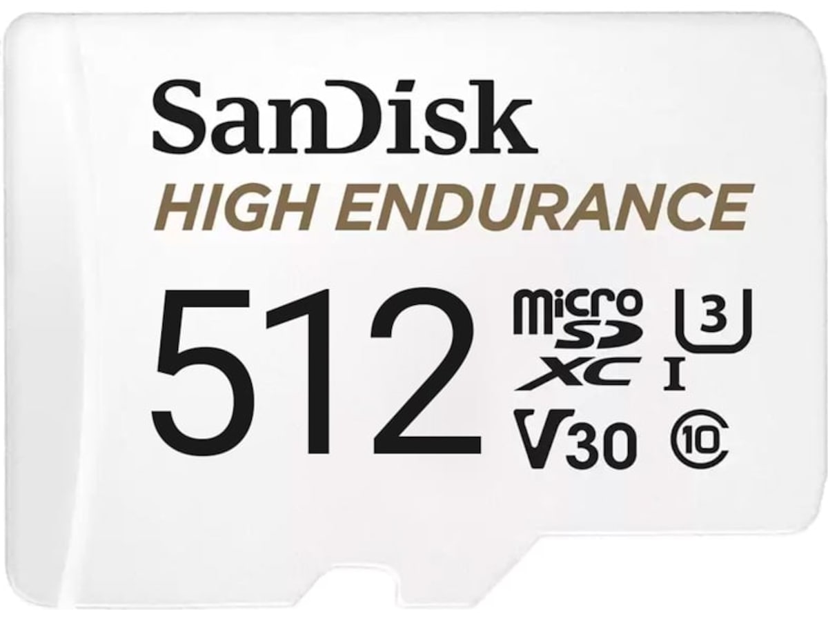 SanDisk High Endurance microSDXC 512GB Minnekort til foto & video