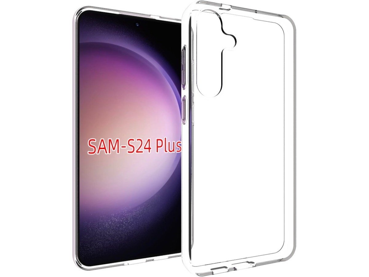 iiglo Galaxy S24+ Silikondeksel (gjennomsiktig) Mobildeksel