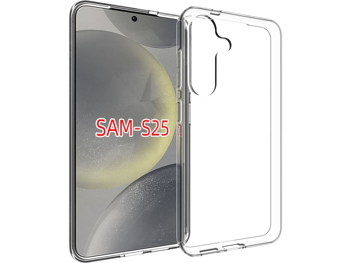 iiglo Galaxy S25 Silikondeksel (gjennomsiktig) Mobildeksel