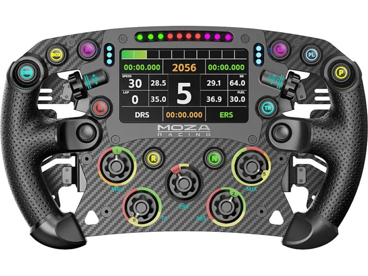 MOZA FSR2 Formula Wheel Ratt og pedaler