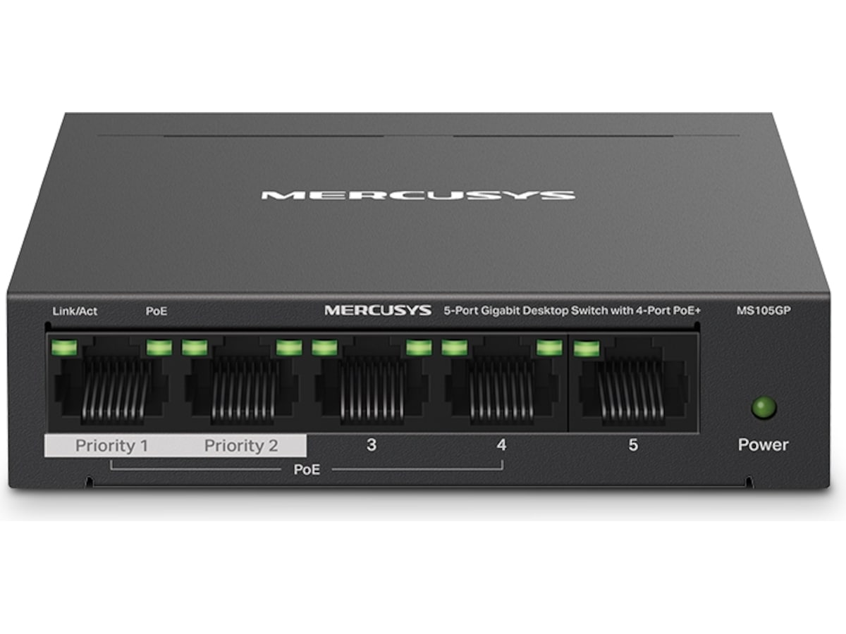Mercusys  MS105GP 5-Port Gigabit Switch Switch