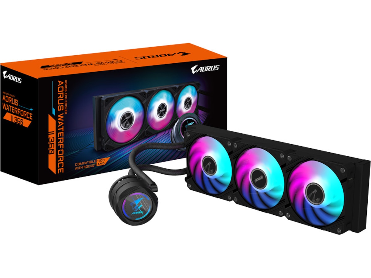 Gigabyte Aorus Waterforce II 360 kjøler (sort) CPU - Vannkjøling