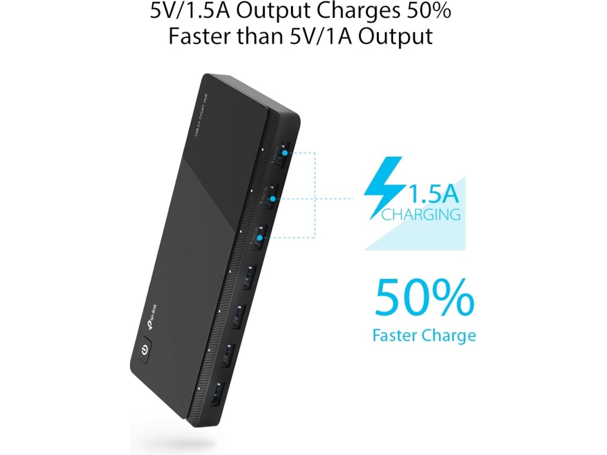 TP-Link UH700 USB 3.0 7-Ports Hub Dockingstasjon & USB-HUB
