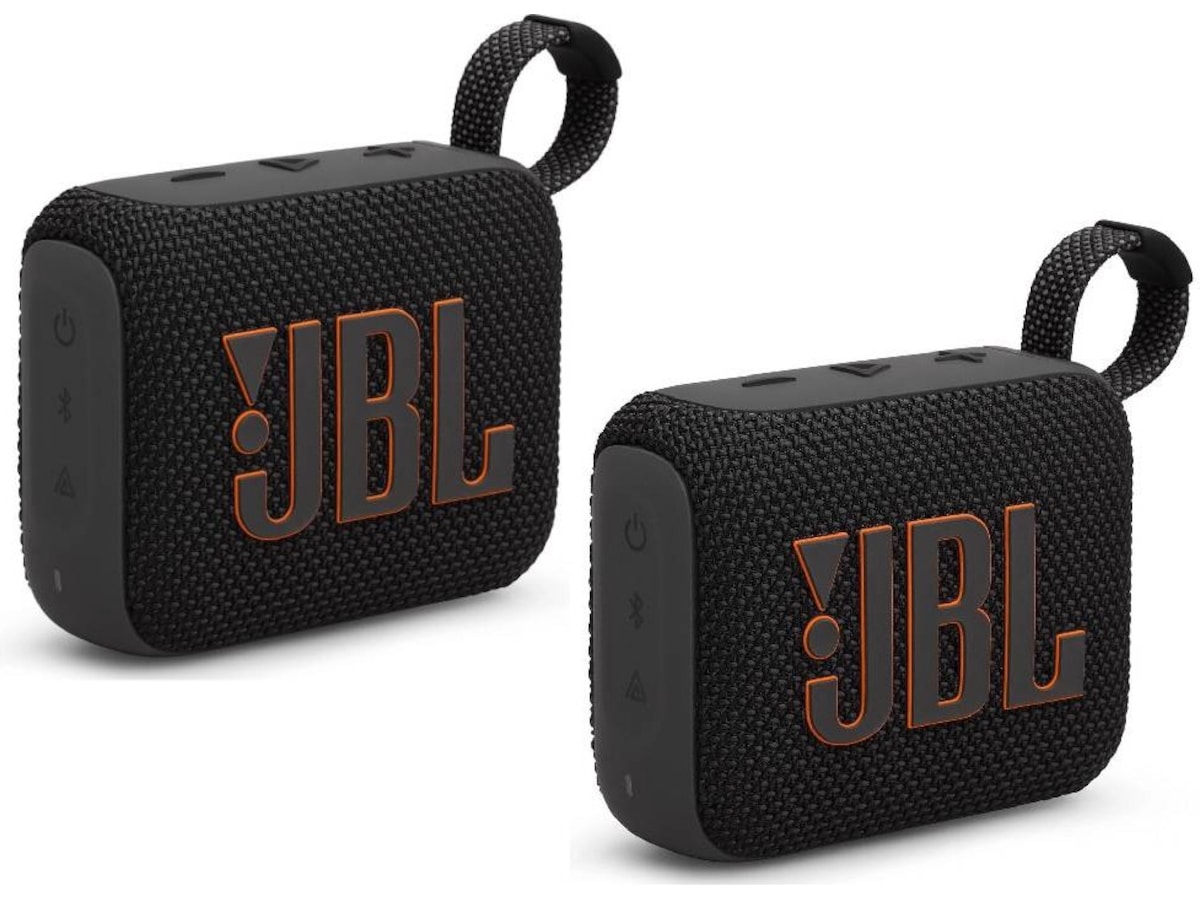 JBL GO 4 Trådløs bluetooth høyttaler (sort) 2-pack Trådløs / Bluetooth-høyttaler