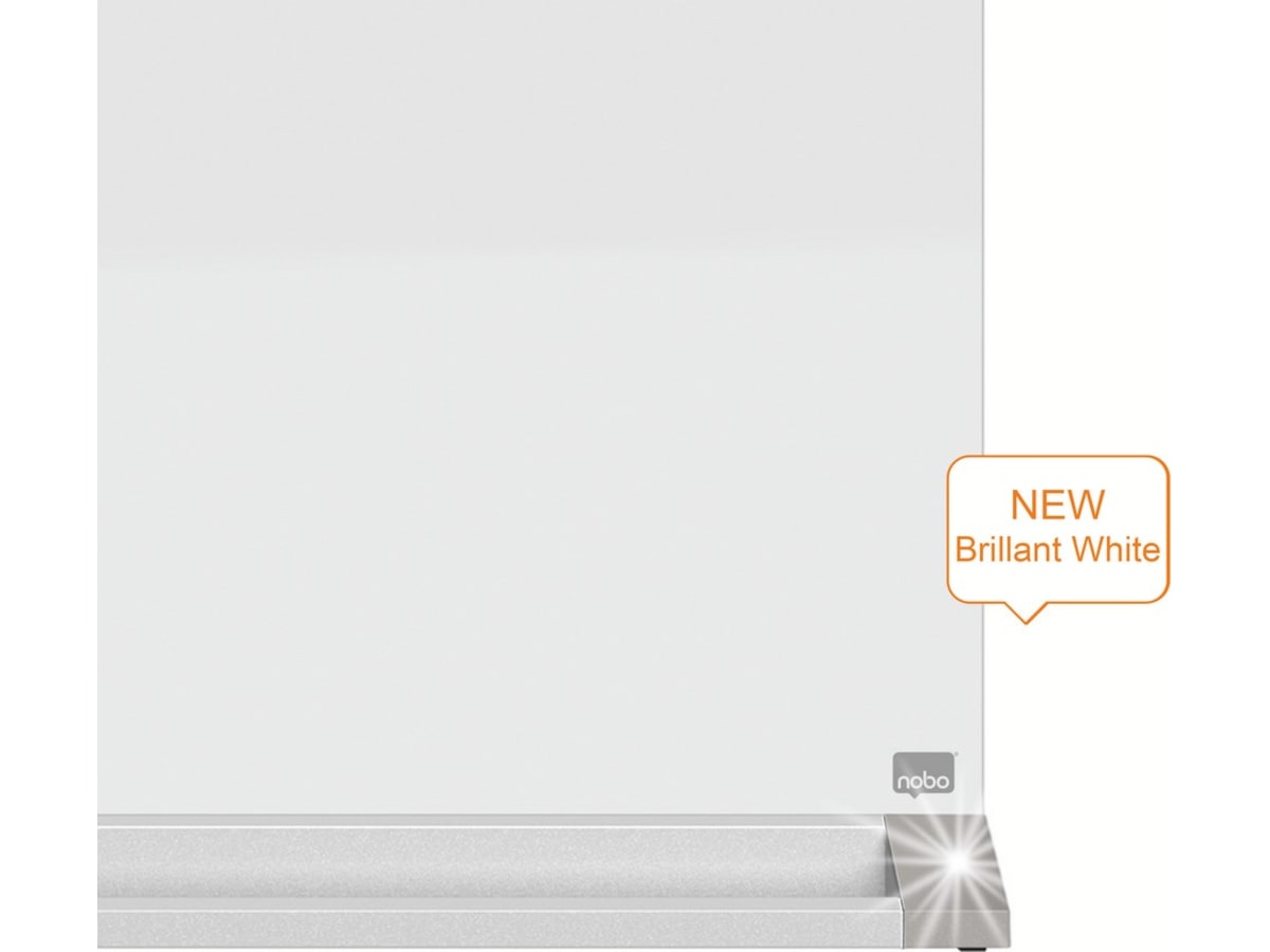 Nobo tosidig skrivebordstavle i glass - 60x45 cm Tilbehør til arbeidssteder og avlukker