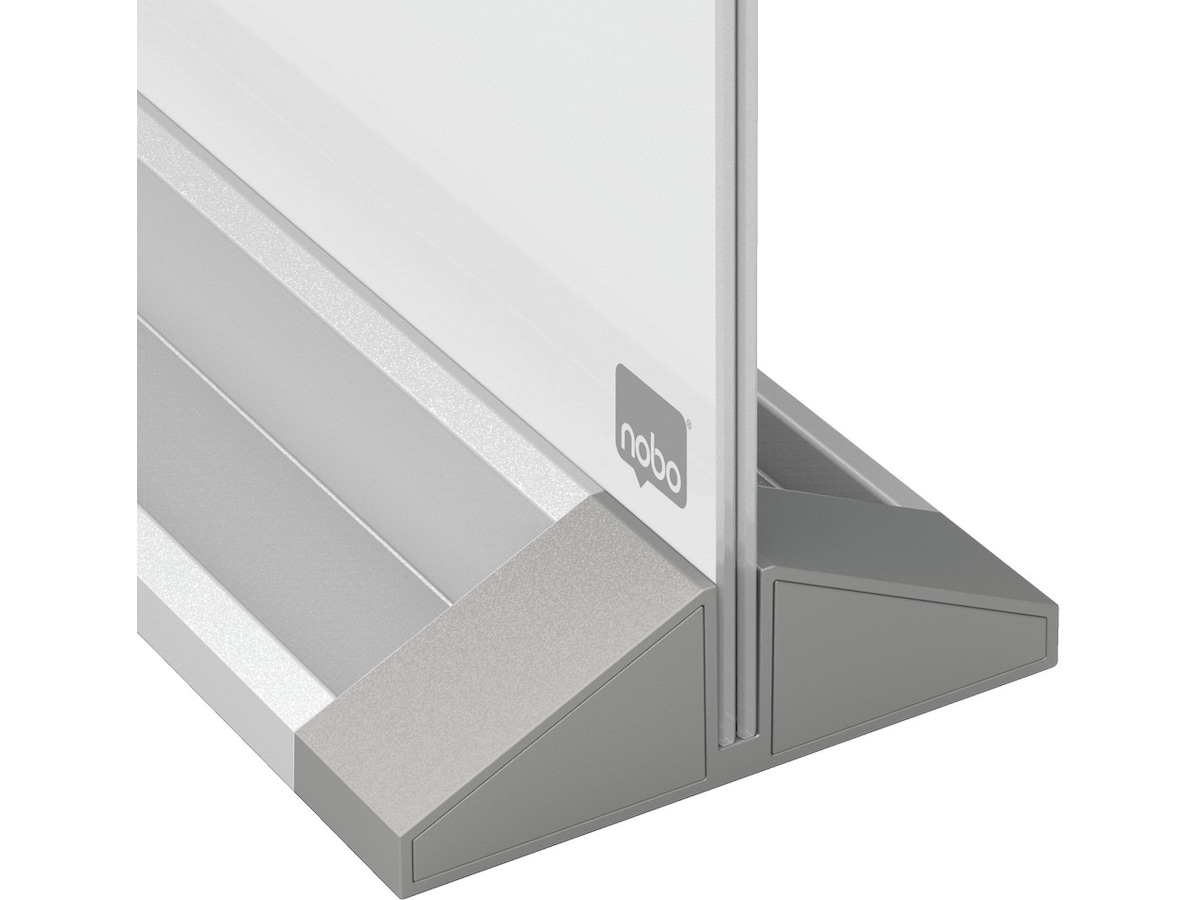 Nobo tosidig skrivebordstavle i glass - 60x45 cm Tilbehør til arbeidssteder og avlukker